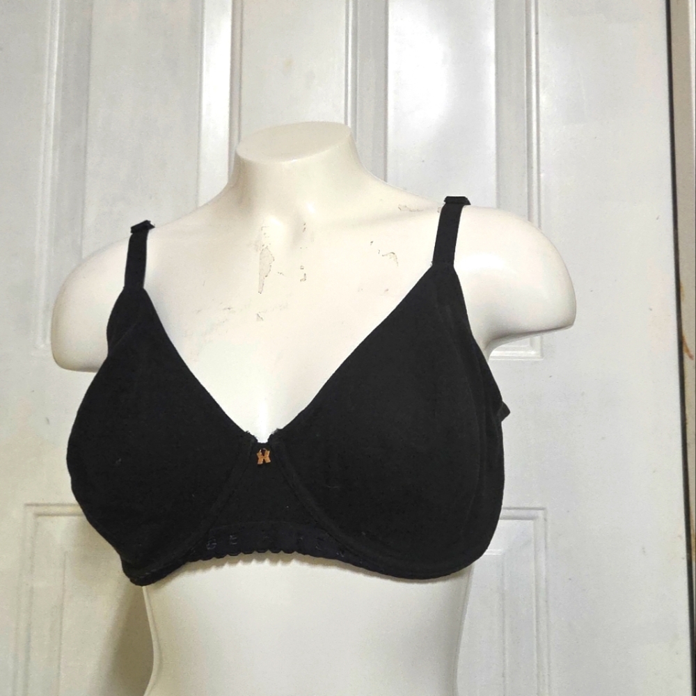Savage X Black Cotton Unlined Bra 36DDD